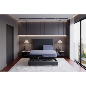 Bridgevine Home 12&quot King Size Mattress with Hybrid Memory Foam and Coil in Blue