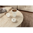 ASIR Hanah Home Orion Coffee Table in Travertine