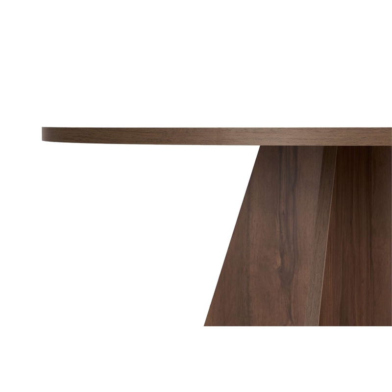 ASIR Hanah Home Virella Dining Table in Venezia Walnut