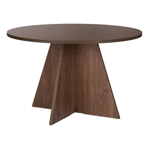 ASIR Hanah Home Virella Dining Table in Venezia Walnut