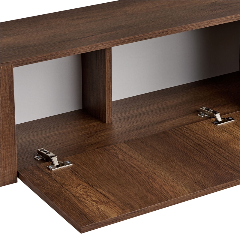 ASIR Hanah Home Nexus TV Stand in Barok Walnut and Black