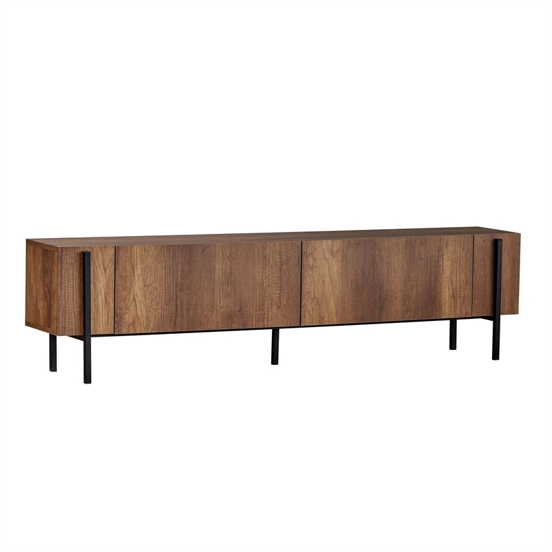 ASIR Hanah Home Nexus TV Stand in Barok Walnut and Black