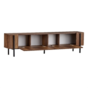 ASIR Hanah Home Nexus TV Stand in Barok Walnut and Black
