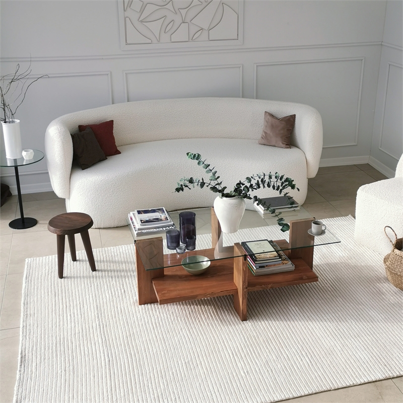 ASIR Hanah Home Babylon Coffee Table in Wood