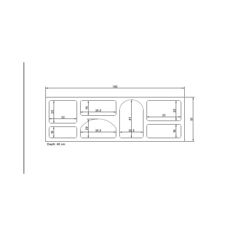 ASIR Hanah Home Ferlis Console in White