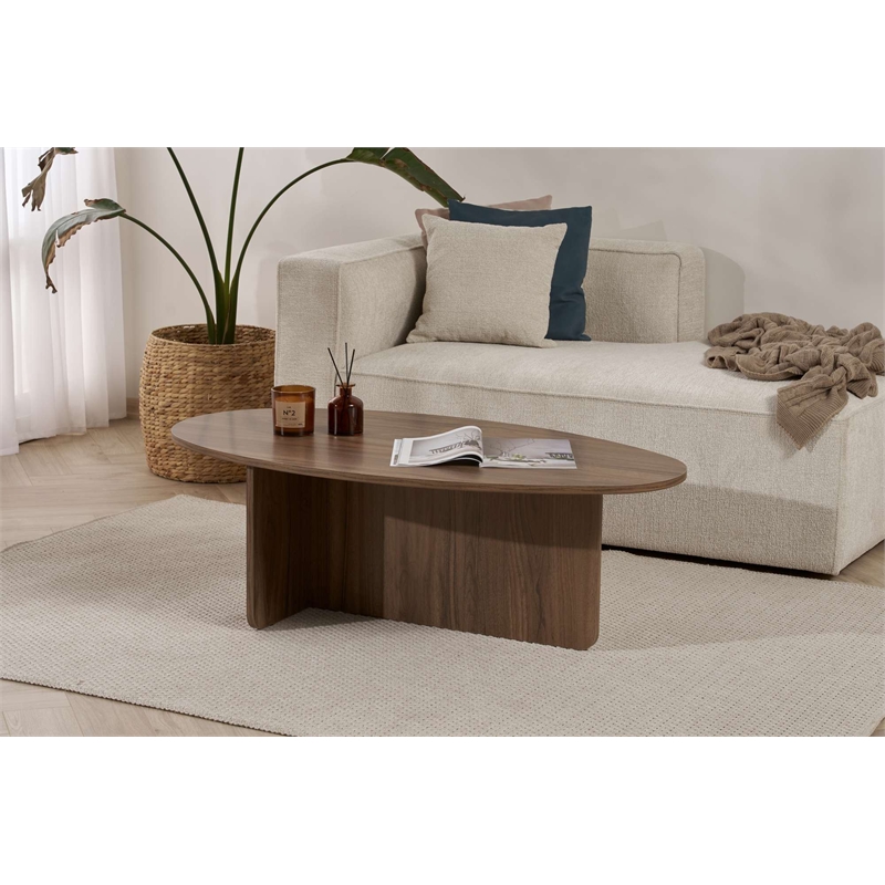 ASIR Hanah Home Orba Coffee Table in Venezia Walnut