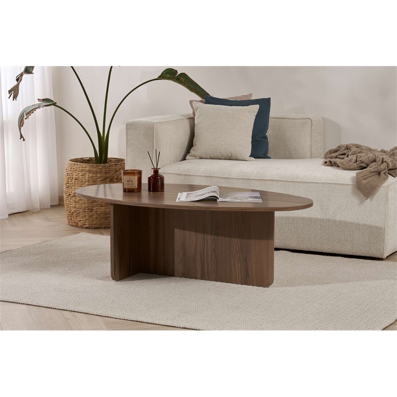 ASIR Hanah Home Orba Coffee Table in Venezia Walnut