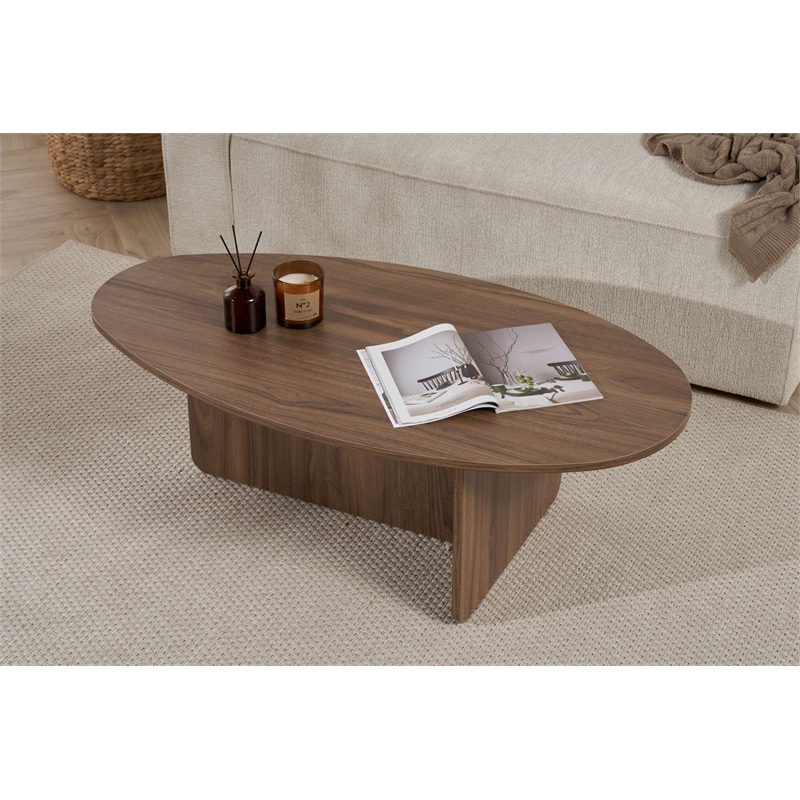 ASIR Hanah Home Orba Coffee Table in Venezia Walnut