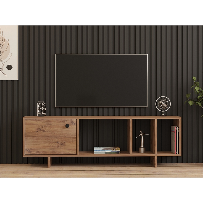 ASIR Hanah Home Folsom TV Stand in Pine