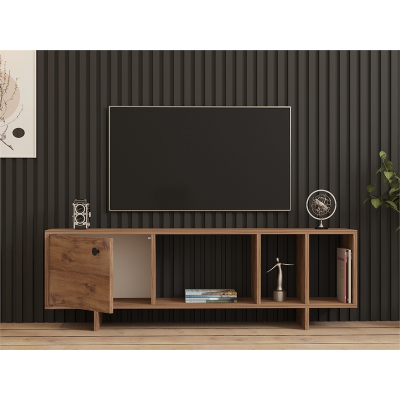ASIR Hanah Home Folsom TV Stand in Pine