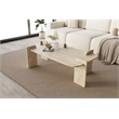 ASIR Hanah Home Lovge Coffee Table in Travertine