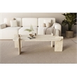 ASIR Hanah Home Lovge Coffee Table in Travertine