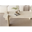 ASIR Hanah Home Lovge Coffee Table in Travertine
