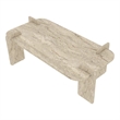 ASIR Hanah Home Lovge Coffee Table in Travertine