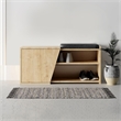 ASIR Hanah Home Fiona Shoe Cabinet in Oak