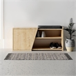 ASIR Hanah Home Fiona Shoe Cabinet in Oak