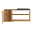 ASIR Hanah Home Fiona Shoe Cabinet in Oak
