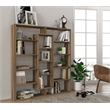 ASIR Hanah Home Ample Bookshelf in Walnut