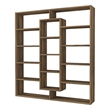 ASIR Hanah Home Ample Bookshelf in Walnut