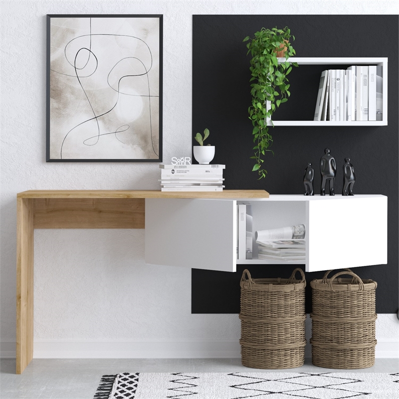 ASIR Hanah Home Tiff Study Desk in Oak