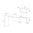 ASIR Hanah Home Tiff Study Desk in Oak