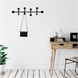 ASIR Wallity Rod Metal Wall Hook in Black