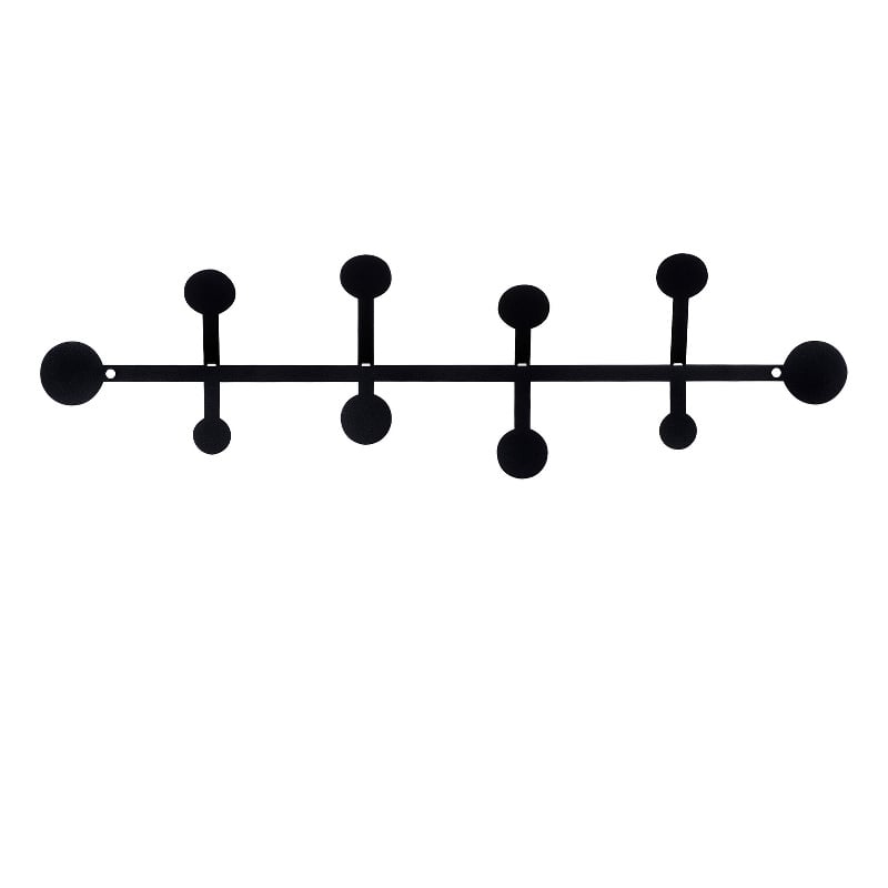 ASIR Wallity Rod Metal Wall Hook in Black