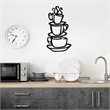 ASIR Wallity Coffee 2 Decorative Metal Wall Accessory in Black