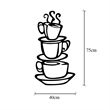 ASIR Wallity Coffee 2 Decorative Metal Wall Accessory in Black