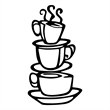 ASIR Wallity Coffee 2 Decorative Metal Wall Accessory in Black