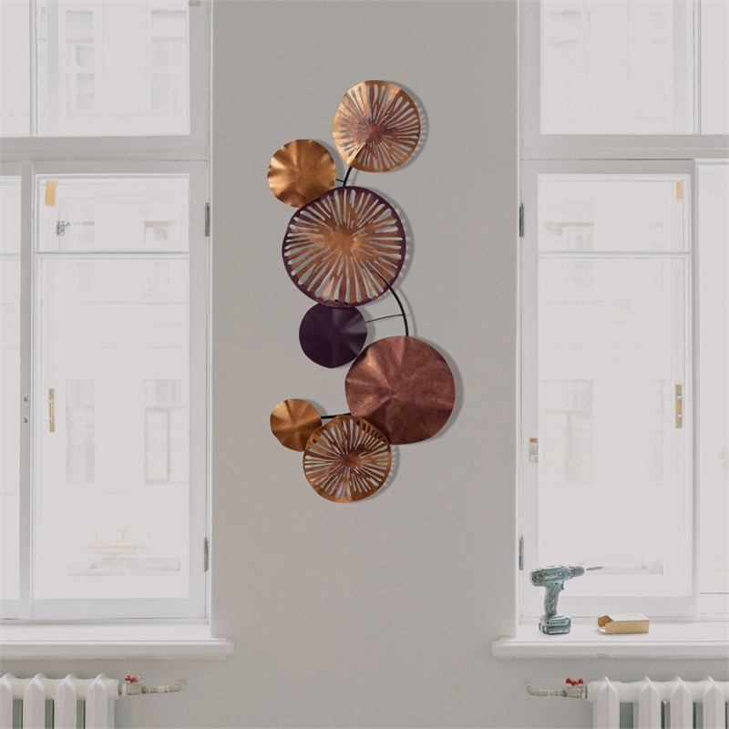 ASIR Wallity Astrid - CH102-2 Decorative Metal Wall Accessory in Multi-Color