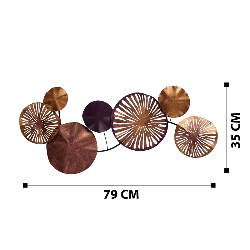 ASIR Wallity Astrid - CH102-2 Decorative Metal Wall Accessory in Multi-Color