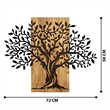 ASIR Wallity Sogut Decorative Wooden Wall Accessory in Walnut