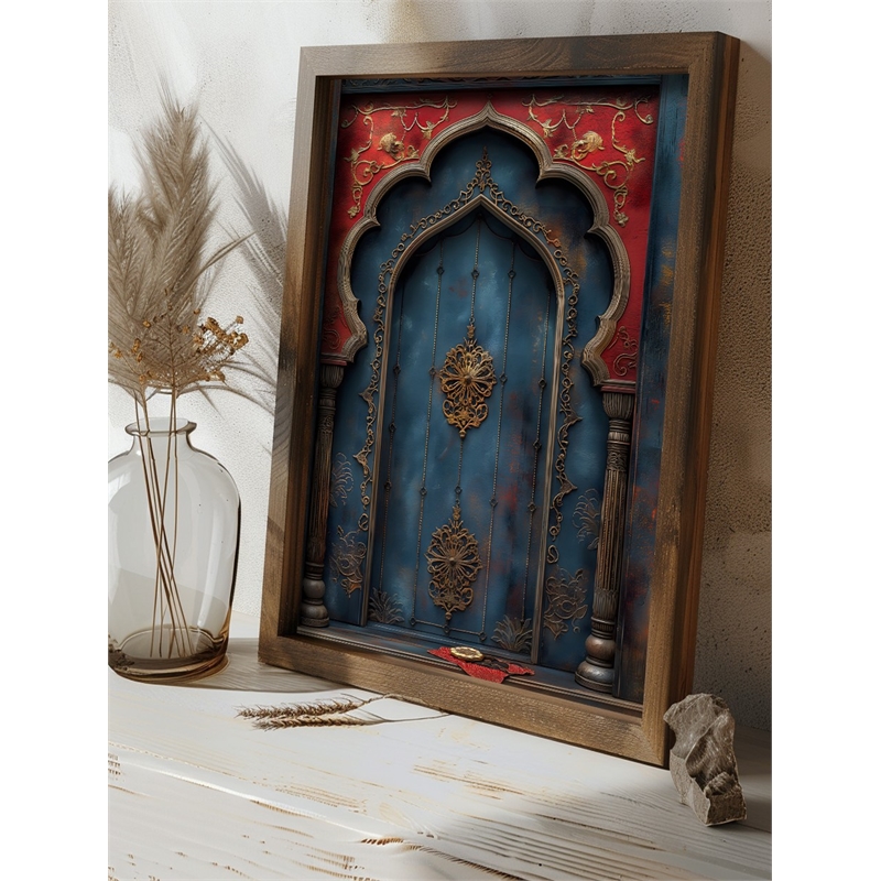 ASIR Wallity Decorative Framed Painting GE116-L in Multi-Color