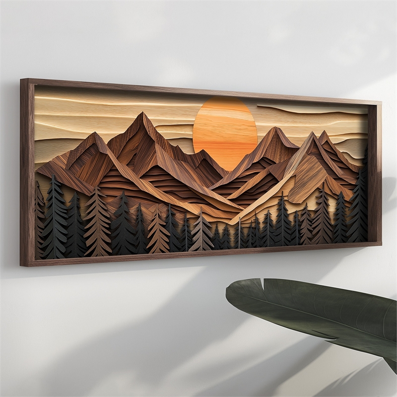 ASIR Wallity Decorative Framed Painting EMR029 in Multi-Color