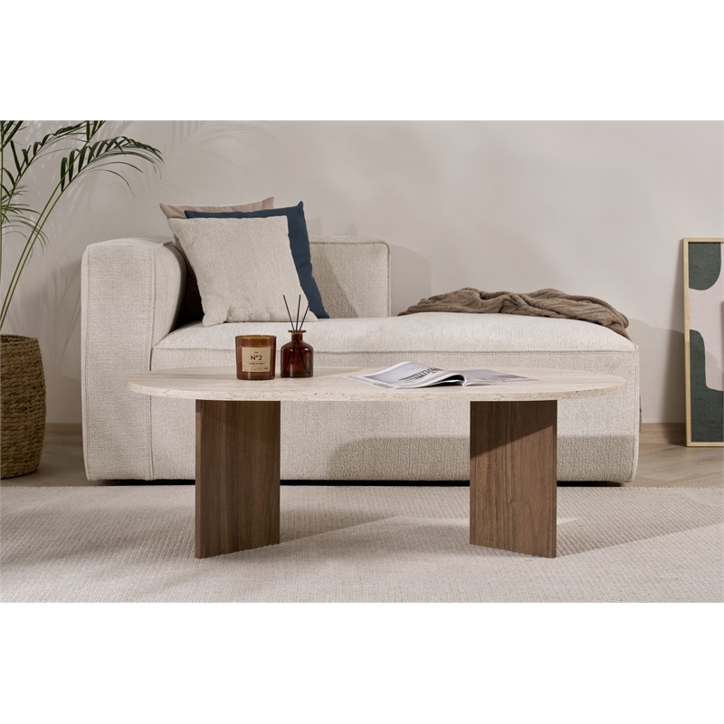 ASIR Hanah Home Sable Coffee Table in Walnut
