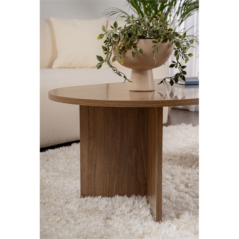 ASIR Hanah Home Sable Coffee Table in Venezia Walnut