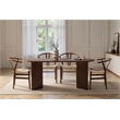 ASIR Hanah Home Sablin Dining Table in Milano Walnut