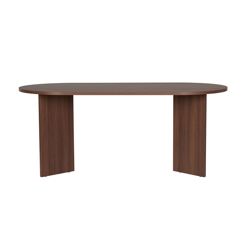 ASIR Hanah Home Sablin Dining Table in Milano Walnut