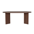 ASIR Hanah Home Sablin Dining Table in Milano Walnut