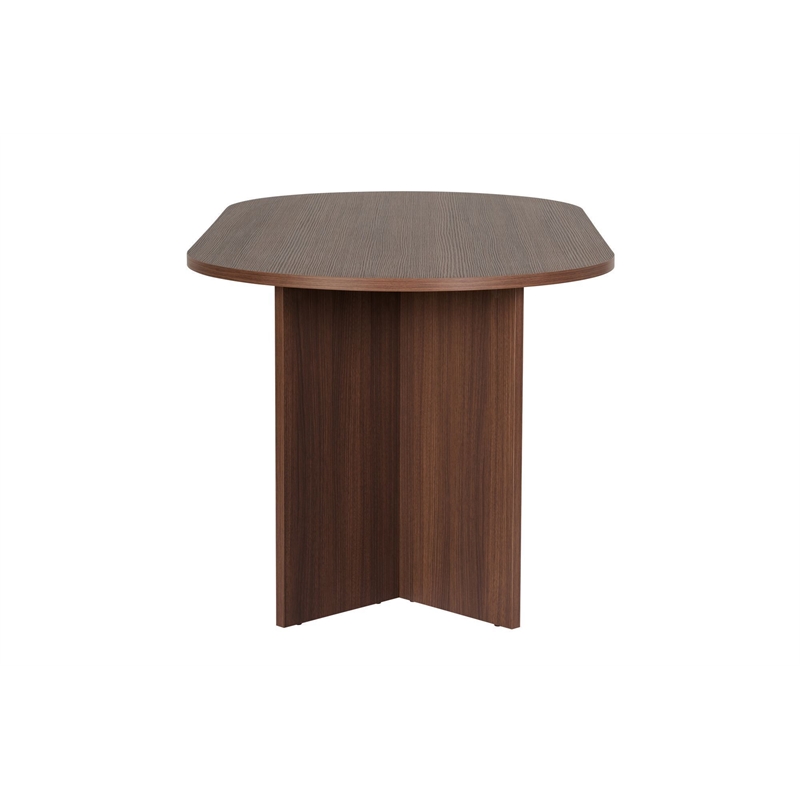 ASIR Hanah Home Sablin Dining Table in Milano Walnut