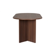 ASIR Hanah Home Sablin Dining Table in Milano Walnut