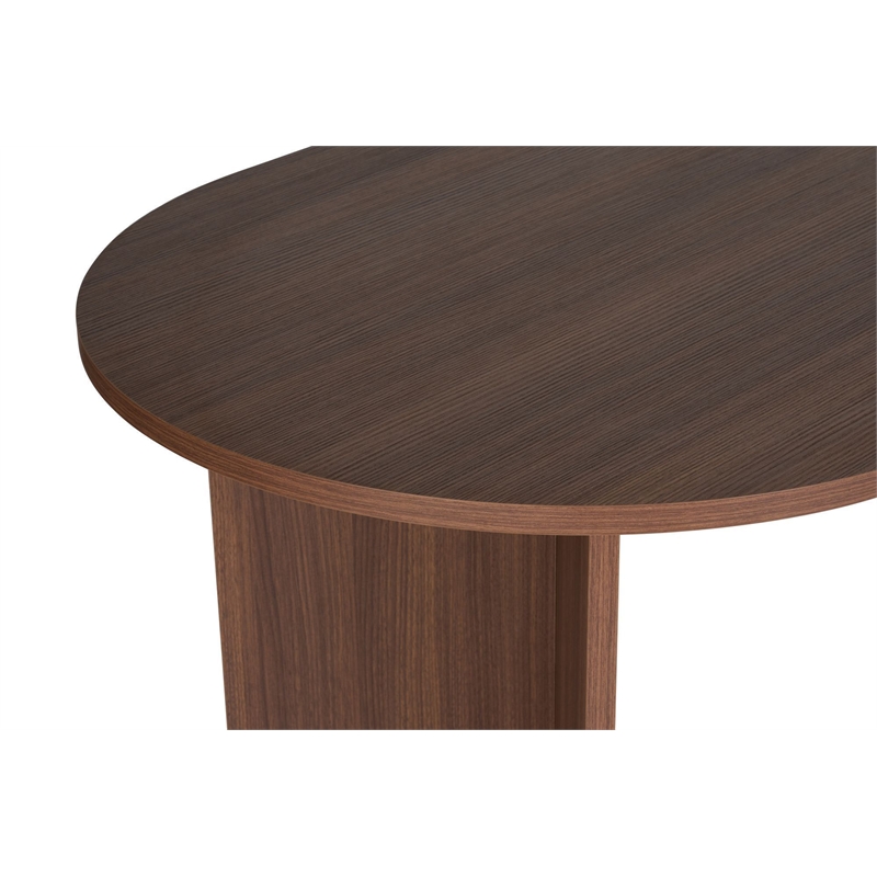 ASIR Hanah Home Sablin Dining Table in Milano Walnut