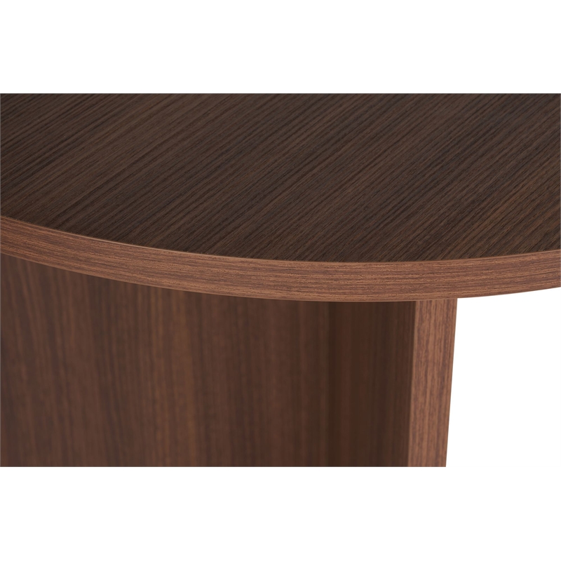 ASIR Hanah Home Sablin Dining Table in Milano Walnut