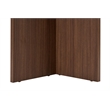 ASIR Hanah Home Sablin Dining Table in Travertine and Milano Walnut