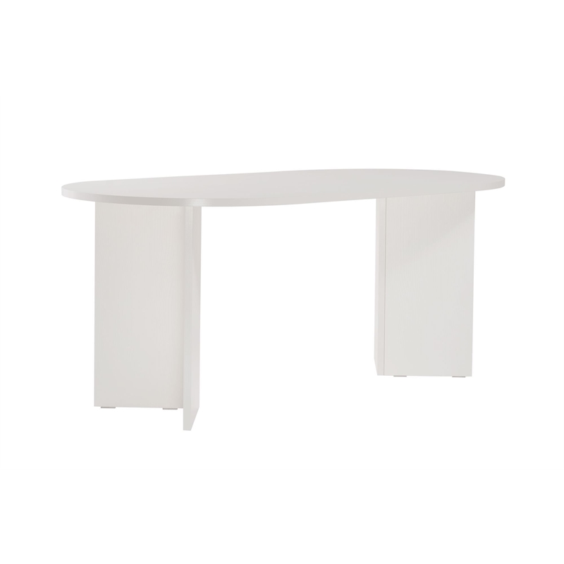 ASIR Hanah Home Sablin Dining Table in White