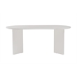 ASIR Hanah Home Sablin Dining Table in White