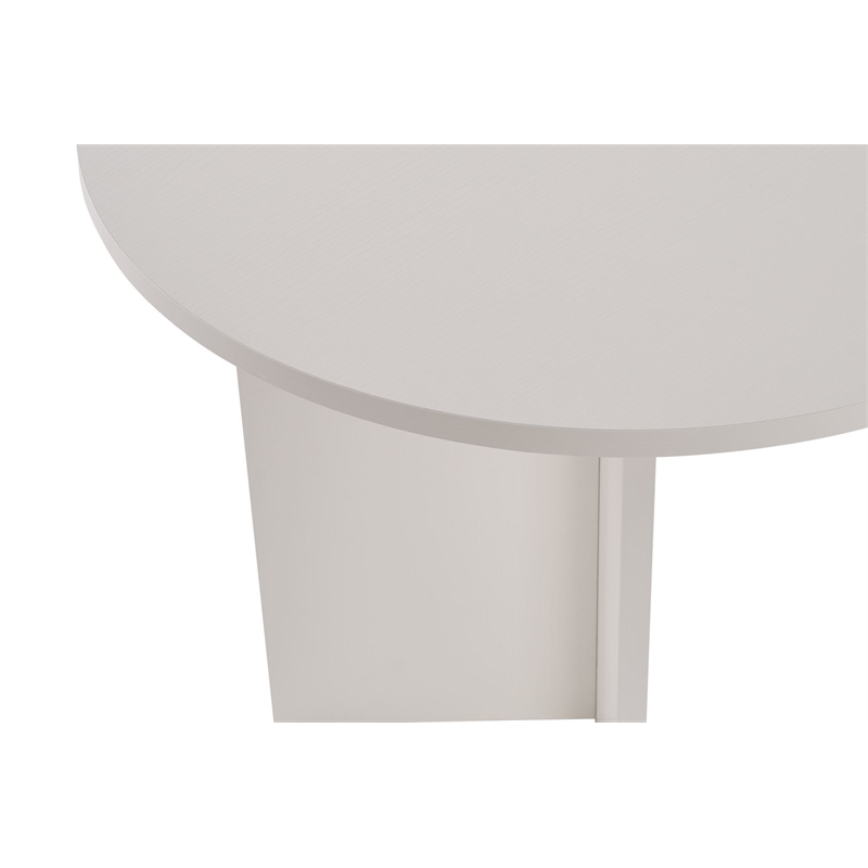 ASIR Hanah Home Sablin Dining Table in White