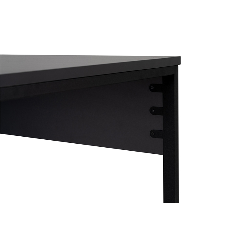 ASIR Hanah Home Twin Study Desk in Anthracite and Black