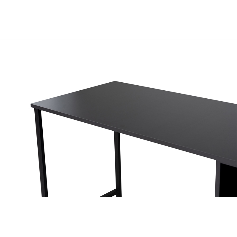 ASIR Hanah Home Twin Study Desk in Anthracite and Black